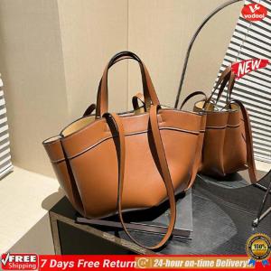 [Vodool Official Mall] Women Tote Bag Soft PU Leather Handbags Large Capacity Pu Leather Shoulder Bag for Teen Girls