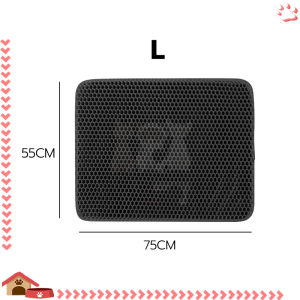 เสื่อทรายแมว แผ่นดักทรายแมว ที่ดักทรายแมว 2 ชั้นEVA ดักทรายแมว หลายขนาด เสื่อแมว ช่วยดักทรายแมวที่ติดตามเท้า แผ่นดักทราย