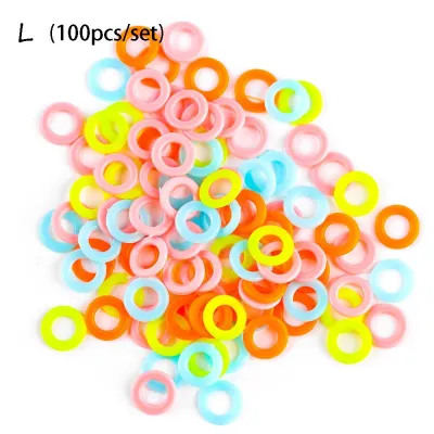 PUPU 100pcs/set Craft Sewing accessory Hook mark circle Locking Stitch Markers knitting tool Crochet Ring