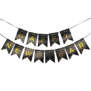 ชุดธงวันเกิด ธงราว happy birthday bannerแบนเนอร์ 1นิ้ว / สวัสดีปีใหม่บอลลูนฟิล์มอลูมิเนียมสวัสดีปีใหม่ขวดไวน์กรอบรูปพ