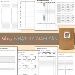 🌈[Sổ tay Nhật ký Giảm cân] - Sổ tay kế hoạch cuộc đời phát triển bản thân