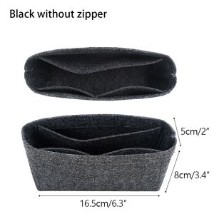 JUSTODO 1Pcs Felt Insert Bag Portable Storage Bags Bag Organizer Travel Linner Bag for Longchamp Mini Bag