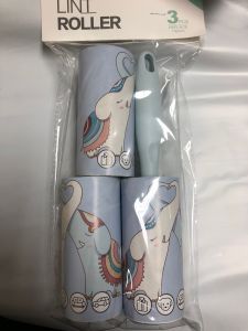 [SPM] [Local Seller] Lint Roller (pack of 2) Sticks Dust Hair Dirt Fur Thread Crumbs Off Clothes 粘毛器可撕式沾毛滚刷衣服黏除毛神器滚筒式去粘尘纸50张