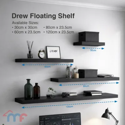 Mandaue Foam Drew Floating Shelf
