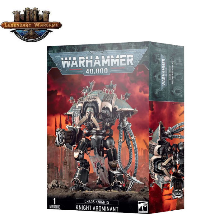 Collection Warhammer Warhammer 40k Chaos Knights - Kit Knight Abominant/ Rampager/Desecrator - Games Workshop Figurines Knight à Assembler Collection Warhammer Warhammer 40k Chaos Knights - Kit Knight Abominant/ Rampager/Desecrator - Games Workshop Figurines Knight à Assembler