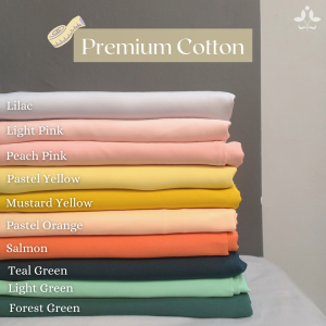 Premium Quality Kain Bawal Cotton Lembut Fesyen Fabric BIDANG 58"-61" Jahit Tudung Selendang Hijab Baju Baju melayu  Kurta Baju kurung  kebaya Jubah Dress 0.5m ReadyStock