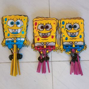 Mainan Anak Gerak Goyang Wayang Upin Ipin Spongebob 10 Pcs