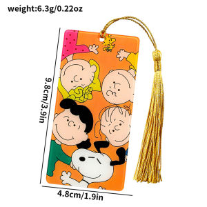 clu Cute Cartoon Snoopy Acrylic Tassels Bookmark Gift For Kids Souvenirs Collections ulc