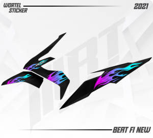 Striping Beat FI - Stiker Decal Beat FI New ESP Api Vol 3 (Sudah Terpotong)