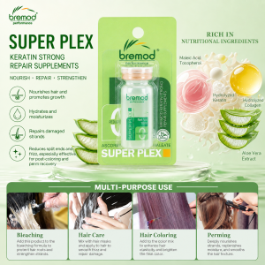 Bremod Performance Superplex Strong penetrating care Prevent the damaged of bleaching dyeing and perm Keratin Moisturize Repair damage Hair treatment 10ml BR-H037
