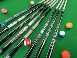 Billiard cue stick 1/2 split American big head pool cue maple 12.5mm Chinese nine ball cue #台球杆