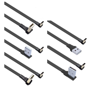 USB to USB C Cable 90 Degree USB Fast Data Transfer & Charging Cord 480Mbps 10W Suitable for Phone Laptop PC