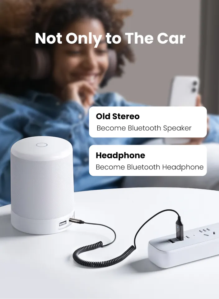 UGREEN Aux to Bluetooth Adapter Bluetooth Receiver for