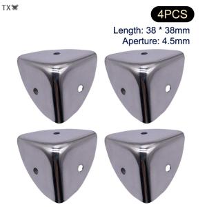 TX🏮💓🧧 4pcs sắt góc bảo vệ bảng góc cạnh bảo vệ Bìa đồ trang sức ngực hộp gỗ trường hợp trang trí chân chân kim loại góc
