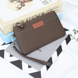 Royal Bagger Fashion Thin Long Wallet Genuine Leather Clutch Purse Large Capacity Portable Wristlet Storage Bag 1824