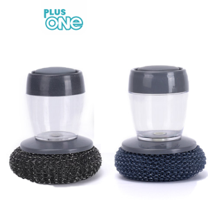 Plus One  Dispenser Sikat Pembersih Sabut Otomatis Sabun Cair Cuci Piring Wajan Panci - Automatic Soap Handle  - 1227