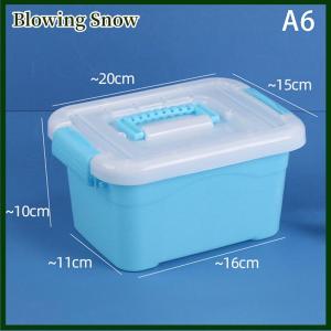 Blowing PP Plastic Storage Box With Lid Portable Kids Toys Student Stationery Jewelry Storage Case Container Cosmetics Sorting Box