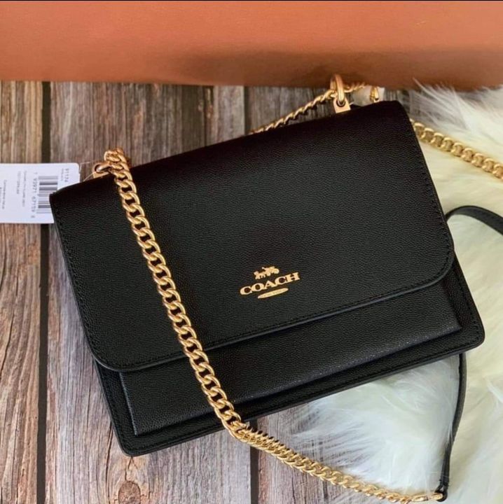 Original Coach 91174 Klare Crossbody In Grain Leather Women s Crossbody Bag Black Lazada PH