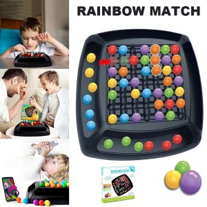 Mainan Edukasi Anak Rainbow Ball Match Board Game / Intelligent Brain Game Gift Toys / Mainan Mengasah Otak