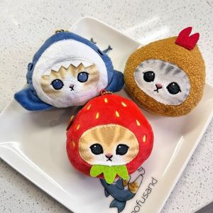 Cute Shark Cat Mini Coin Purse Small Accessories Pouch Tiny Cute Bag Charm Keychain Holder