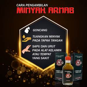 Minyak Arnab Jantan Original HQ - Sapu Sekali Pasti Kembali Lagi - Hanya  2 Kali Sehari - Terus Poligami - Panjang Keras Gebu