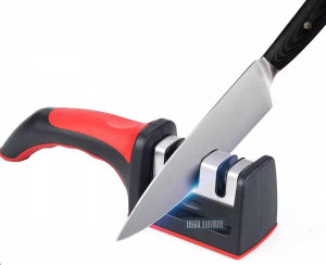 Professional 3-Stage Knife Sharpener Manual Kitchen Knife Sharpening Tool For all Knives
