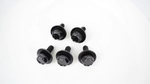 10pcs 6MM Car Body Bolts M6 U-clamp Car U-nut Clips Plate Fixing Screw Black Splash Shield Guard Bolts Automotive