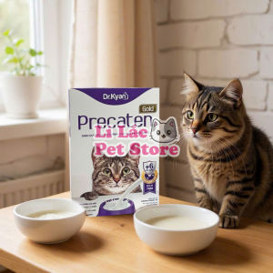 Sữa bột Dr.Kyan Precaten 100Gr cho mèo mọi lứa tuổi – Bổ sung Canxi D3 Biotin Inulin
