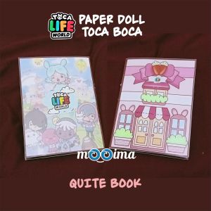 quiet book toca boca / paper doll toka boka / menggunting dan menempel