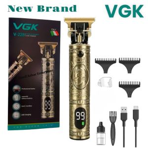 VGK V228 Professional Hair Trimmer Us Charging Type-c Chargeable Zero Trimmer Shavers LED display