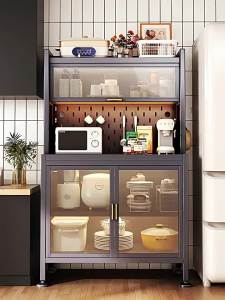 GGMM  Sideboard Cabinet Wine Cabinet Kitchen Cabinet Microwave Oven Storage Rack Living Room Modern Minimalist Wall Home Cupboard Locker