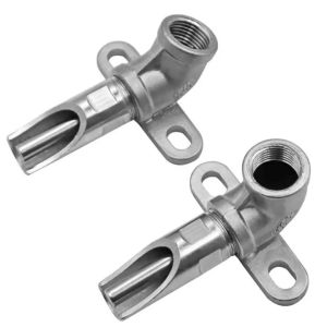 1/2 Nipple Drinker Feeder Thread Pig Hog Swine Drinker Steel Chrome Gold Elbow Joint Water Nozzle