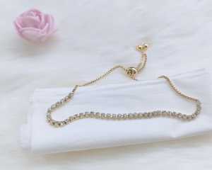 GELANG SERUT DIAMOND TITANIUM  PERHIASAN FASHION WANITA BAHAN TITANIUM