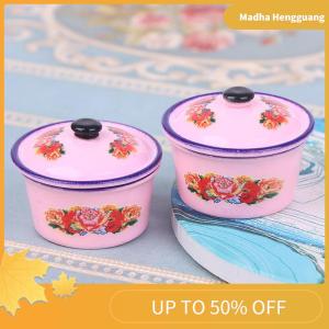 Madha 2pcs Dollhouse Miniature Nostalgic Life Scene Decoration Basin Doll Accessories Toys