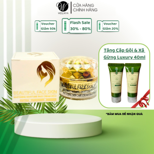 KEM BEAUTIFUL FACE SKIN CAO CẤP GIẢM THÂM DO MỤN CHO LÀN DA TRẮNG MỊN NGỪA LÃO HOÁ DA Hộp 15g