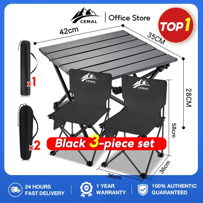 Folding Camping Table 53CM 95CM 120CM Barbecue Picnic Outdoor Portable High Strength Aluminum Alloy Table Portable Multi-Function Ultra-light Picnic Table Picnic Outdoor Furniture