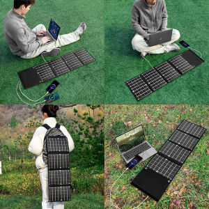 Solar Panel Portable Power Station Solar Power Station Single Crystal Solar Portable Folding Charging Panel Usb5v12v18v