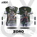 AXGG " One Piece - Granblue Fantasy " Luffy Gear 5 / Zoro / Usopp/ Jinbei / Sanji / Brook / Nami / Chopper / Robin / Franky Anime T-Shirt. 