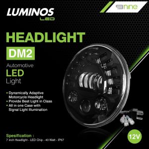 LUMINOS LAMPU LED DM1 DAYMAKER 57 INCH 16 LED HI LOW 75 WATT IMPORT SUDAH STANDAR LOGO DOT