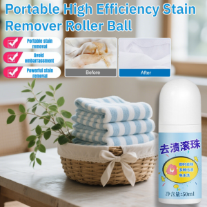 Portable High Efficiency Stain Remover Roller Ball: Instant Stain Removal Tool