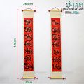[HCM]Set 02 Câu Đối Thư Pháp Viết Tay Mành Tre Chủ Đề Tổ Tiên D80Cm T-Ltp-08 - Set 02 Câu Đối Thư Pháp Viết Tay Mành Tre Chủ. 