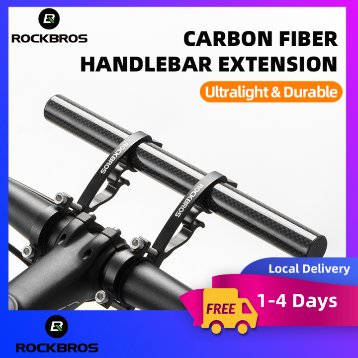 Local Delivery】ROCKBROS Carbon Fiber Handlebar Extension