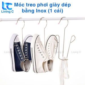 Móc treo phơi giày dép bằng Inox Living C MG Móc treo giữ phom giày dép bằng inox 304 dày 4 ly