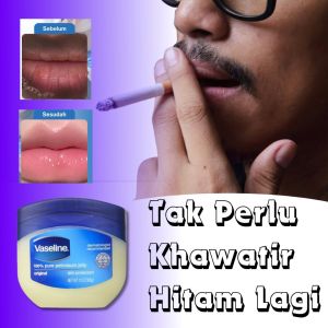 Pemerah Bibir Permanen Vaseline Lip Balm Lipbalm Original Pencerah Bibir Hitam Mencerahkan Perokok
