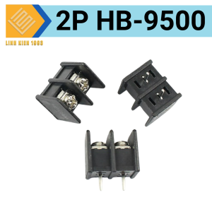 [ 2 CON ] Khối kết nối Terminal block HB9500 2P khoảng cách chân 9.5mm màu đen