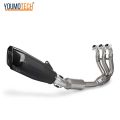 51mm Slip On For Triumph Trident 660 Tiger 660 Sport Daytona 660 2021-2024 Motorcycle Full Exhaust System Front Link Pipe Escape Racing Tube Link Pipe Connect Slip-on Neck pipe. 