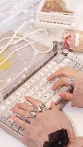 KBDiy 140 Keys PBT Keycap Custom Retro Korean GMK 9009 Keycaps for Mechanical Keyboard Gaming Cherry Profile Sublimation DIY