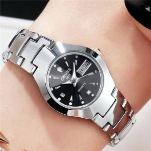 Fashiona  Simple Luxury Stainless Steel Waterproof Ladies Original Watch for Women Rose Gold Band Korean Version Trendy Casual Personality Quartz Womens  Student Simple Waterproof