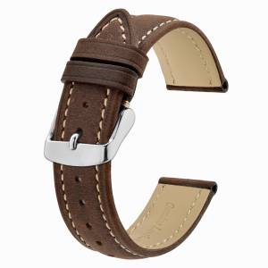 BISONSTRAP Geniune Leather Watch Strap 14mm 17mm 18mm 19mm 20mm 21mm 22mm 23mm 24mm Replacement Bracelet for Men Women Watchband2026
