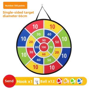 Large 66cm Foldable Storage Dart Board Portable Round Childrens Sticky Ball Dart Board